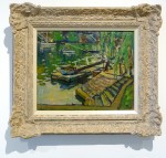 Riverside, Oil on canvas, 12 x 14.5 inches