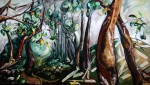 "Expectant Nature", acrylic on canvas, 36x60 in., $3,900