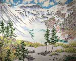 "July Melt, Table Mountain", Oil on canvas, 45 x 56in., $5,750