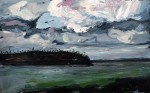 Stormy Day in West Van, Acrylic on canvas, 30 x 48 in.