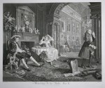 William Hogarth, "Marriage a la Mode, plate II", original lithograph