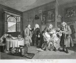 "Marriage a la Mode, plate VI", original lithograph