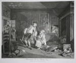"Marriage a la Mode, plate V", original lithograph