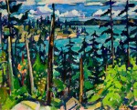 Llewellyn Petley-Jones, "Howe Sound, BC", oil on canvas, 15x19in.