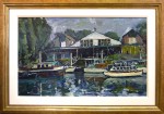 Boat Houses on the Thames c1958