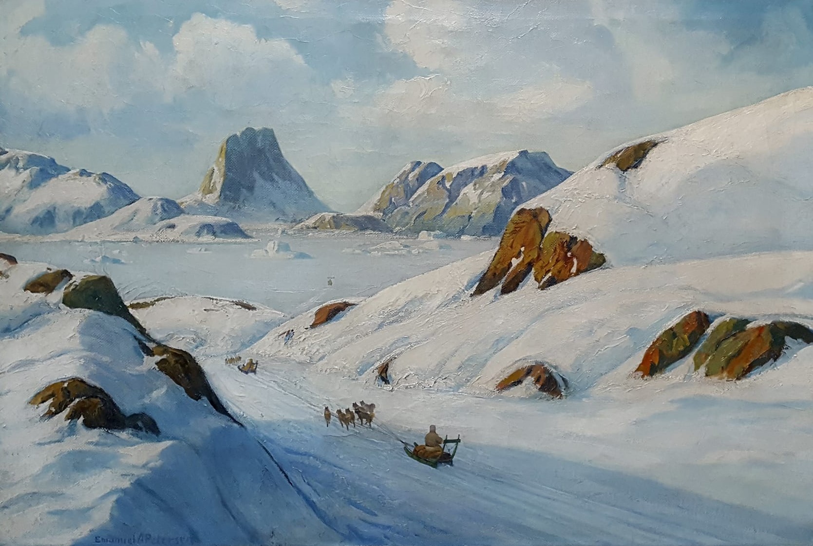 Emanuel A Petersen painting of Greenland